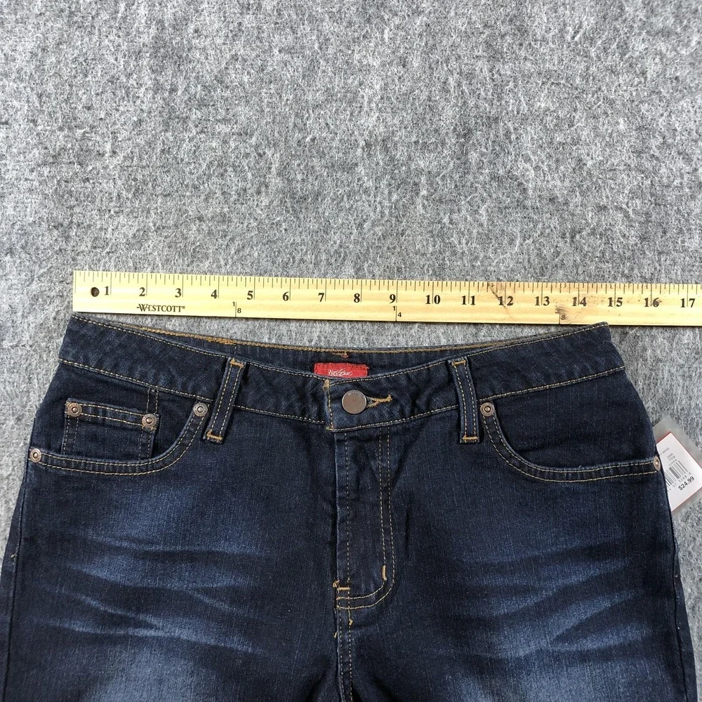 Mossimo Bootcut Jeans Juniors 9 Dark Wash Mid Rise Stretch Denim - Picture 8 of 16